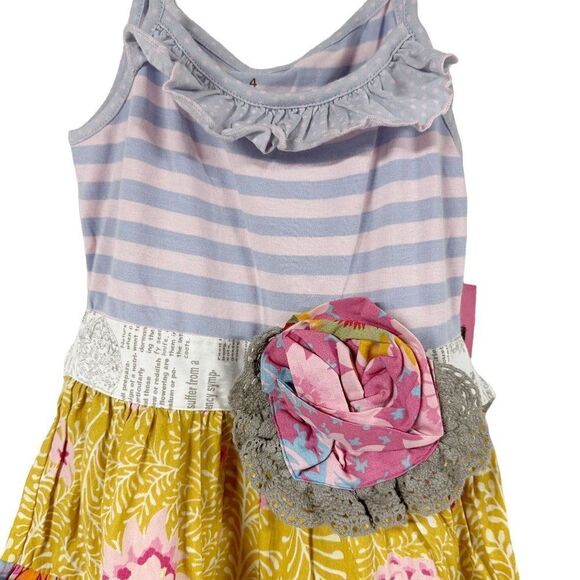 Girls NWT Mustard Pie Magnolia Pie Ruffled Tiered Dress Size 4 - Picture 2 of 8
